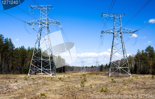 Image of High-voltage lines