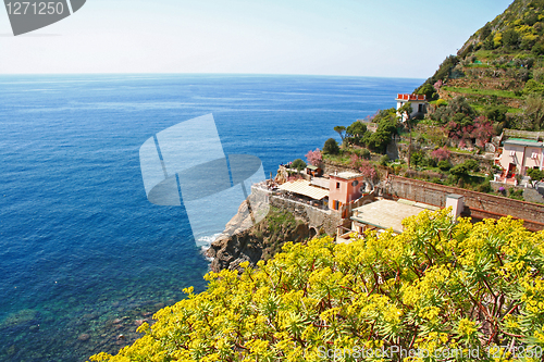 Image of Italy. Cinque Terre. Village of Riomaggiore