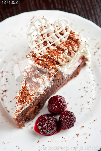 Image of Blackberry cake slice