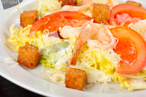 Image of tiger shrimps salad