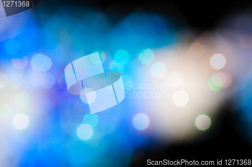 Image of blue bokeh background