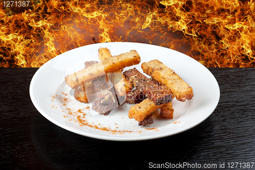 Image of Rusk with garlic