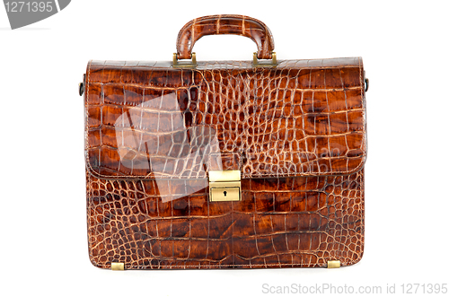Image of brown expensive briefcase