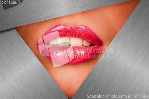 Image of Beautiful female lips