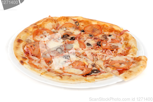 Image of meat pizza