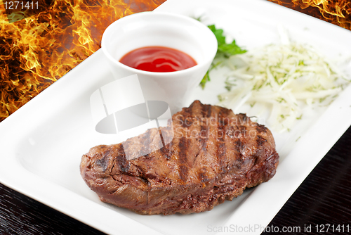 Image of Juicy roasted beef steak