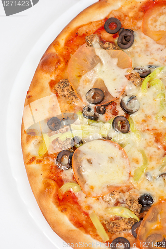 Image of seafood pizza