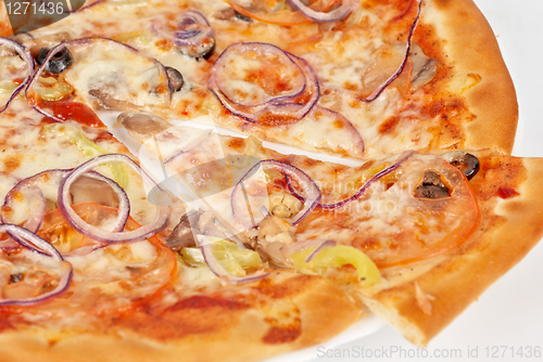 Image of vegetable pizza