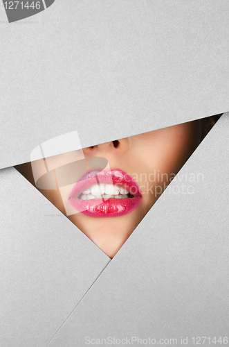 Image of Beautiful female lips