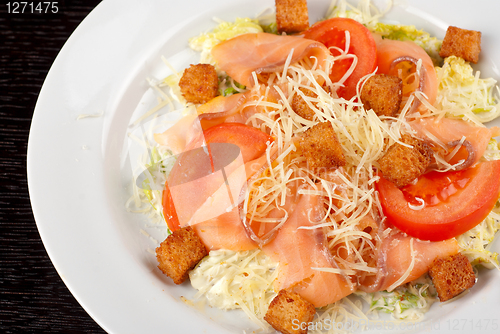 Image of smoked salmon filet salad