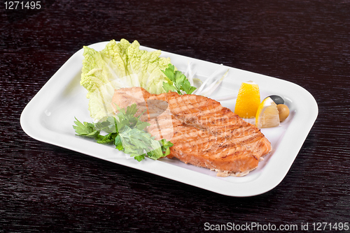 Image of Grilled salmon steak