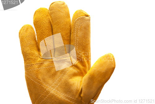 Image of yellow work glove