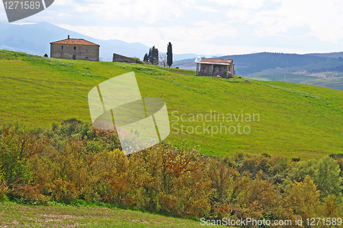 Image of Italy. Val D'Orcia valley. Tuscany landscape