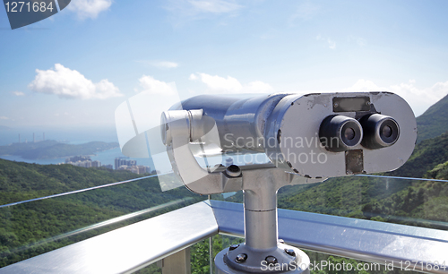 Image of telescope overlooking for natural