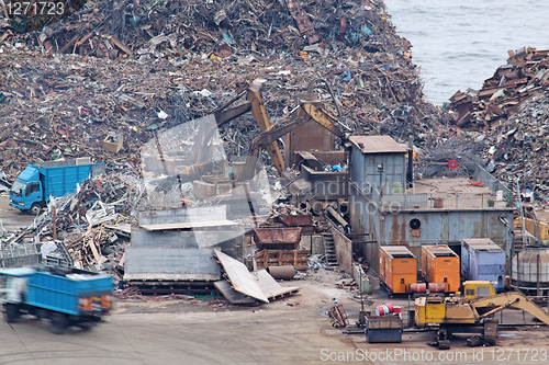 Image of scrap yard recycling