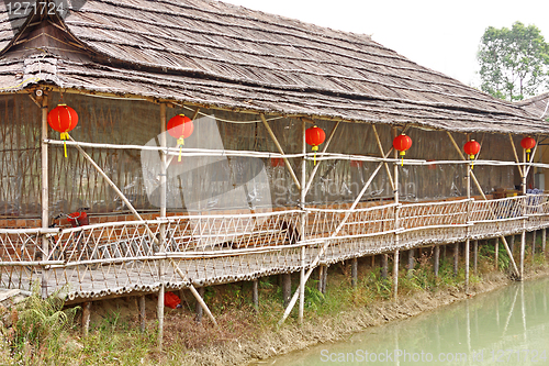 Image of chinese wood house