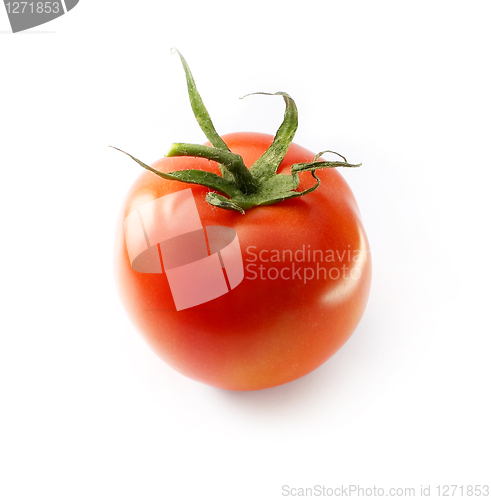 Image of fresh tomato on white