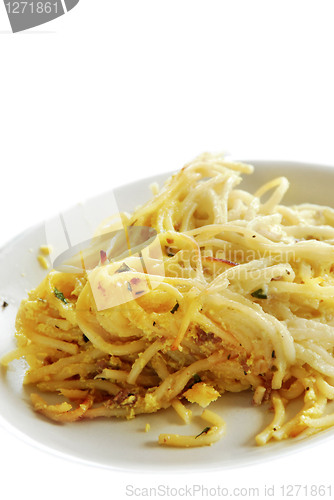 Image of Appetizing pasta on plate