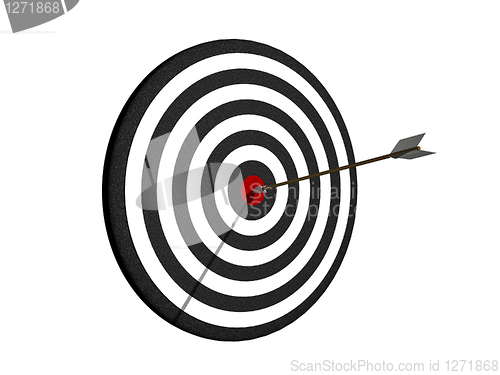 Image of Dartboard with arrow