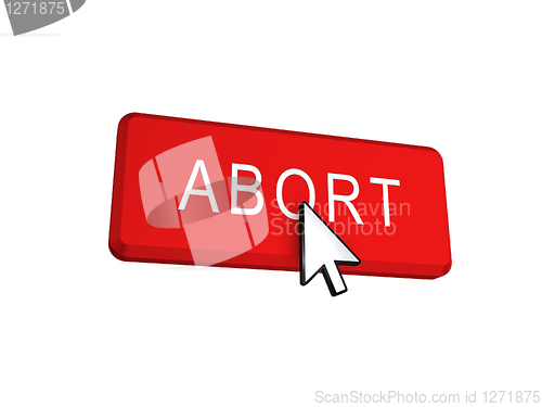 Image of Arrow Cursor to hit Abort Button