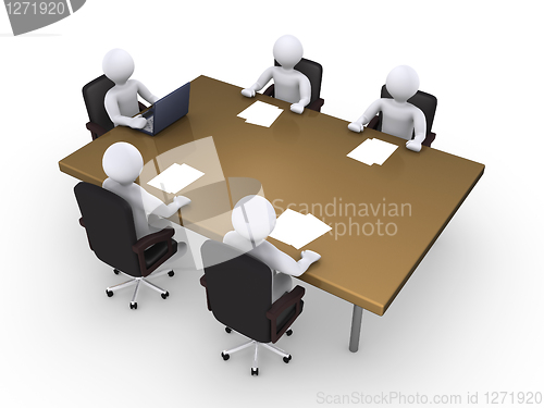 Image of Typical business meeting