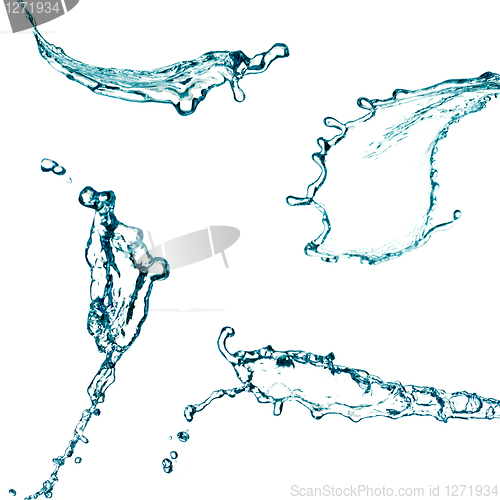 Image of Blue color water splash 