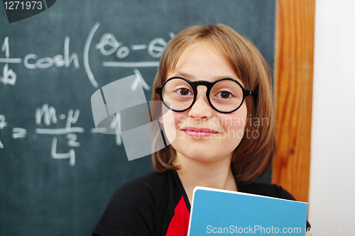 Image of Wise math schoolgirl