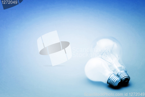 Image of Background with lit lightbulb