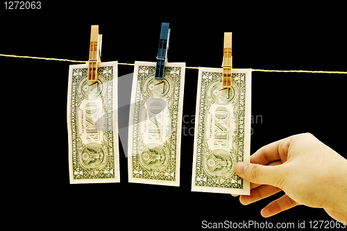 Image of Dollars on the wire