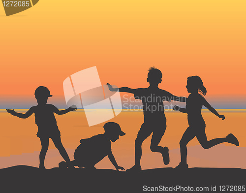 Image of Children on the beach