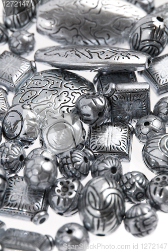 Image of silver beads