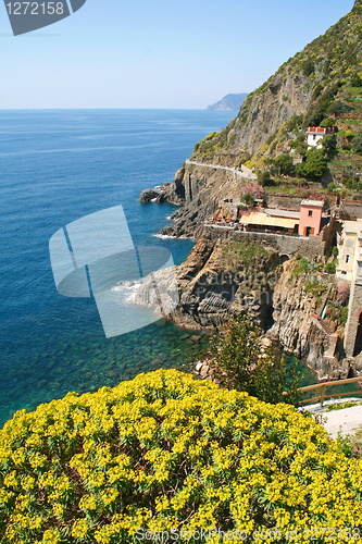 Image of Italy. Cinque Terre. Village of Riomaggiore