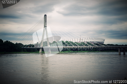 Image of bridge on Vistula rive