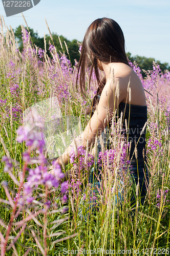 Image of Beautiful brunette woman