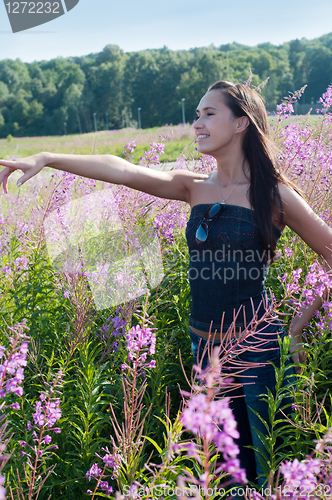 Image of Beautiful brunette woman