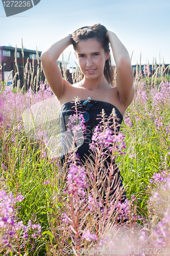 Image of Beautiful brunette woman