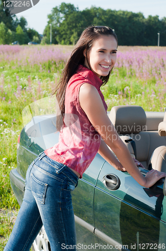 Image of Beautiful brunette woman