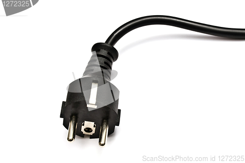 Image of Electric plug isolated on the white