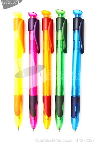 Image of Colorful ballpoint pens