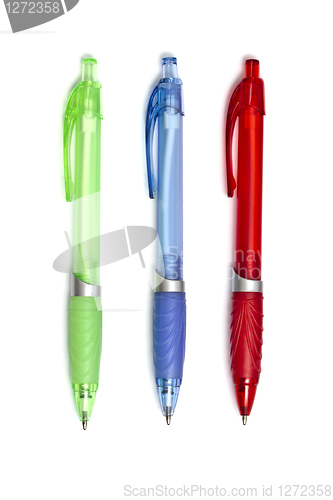 Image of colorful ball point pens