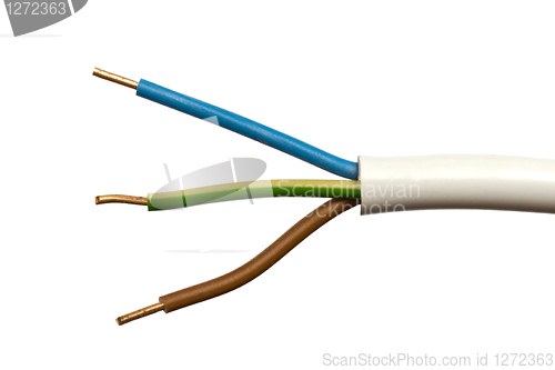 Image of  colorful electrical wire 