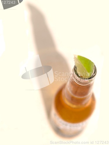 Image of Cold beer with lime