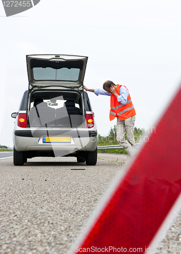 Image of Broken down car