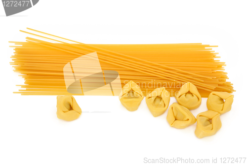 Image of Tortellini and Spaghetti Pasta