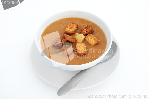 Image of Lentil Soup and Croutons