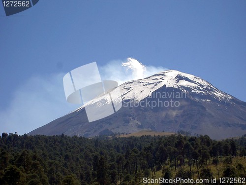 Image of Smoke from Mexican volcano Popocatepetl