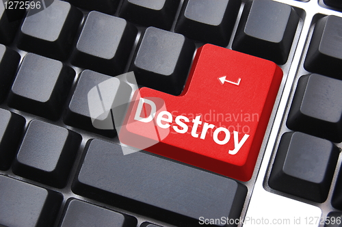Image of destroy button