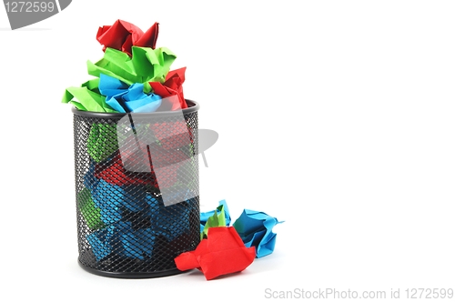 Image of trash in basket