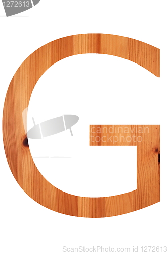 Image of wood alphabet G