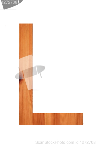 Image of wood alphabet L